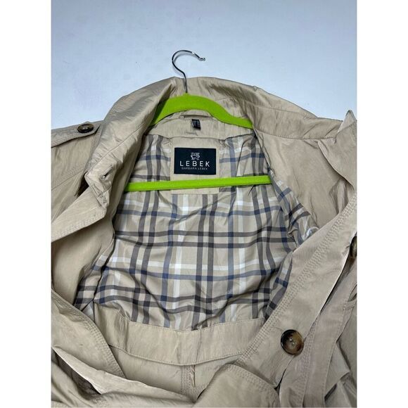 NWOT Barbara Lebek Beige Trench Coat Belted Size 20 UK/ 16 US - Picture 15 of 15